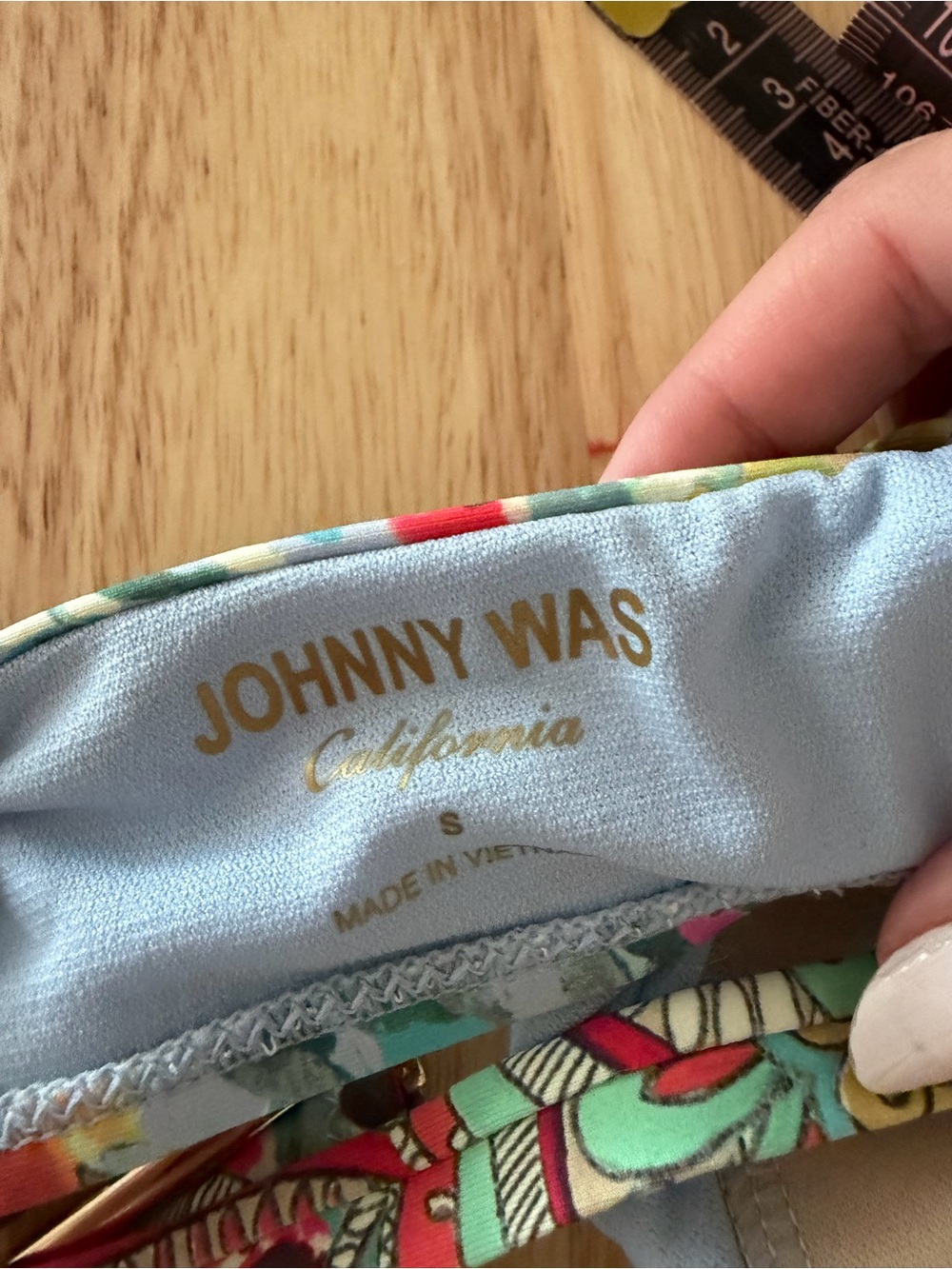 Johnny Was Jade Bralette Bikini Top Green Red Print Size Small - Picture 5 of 5